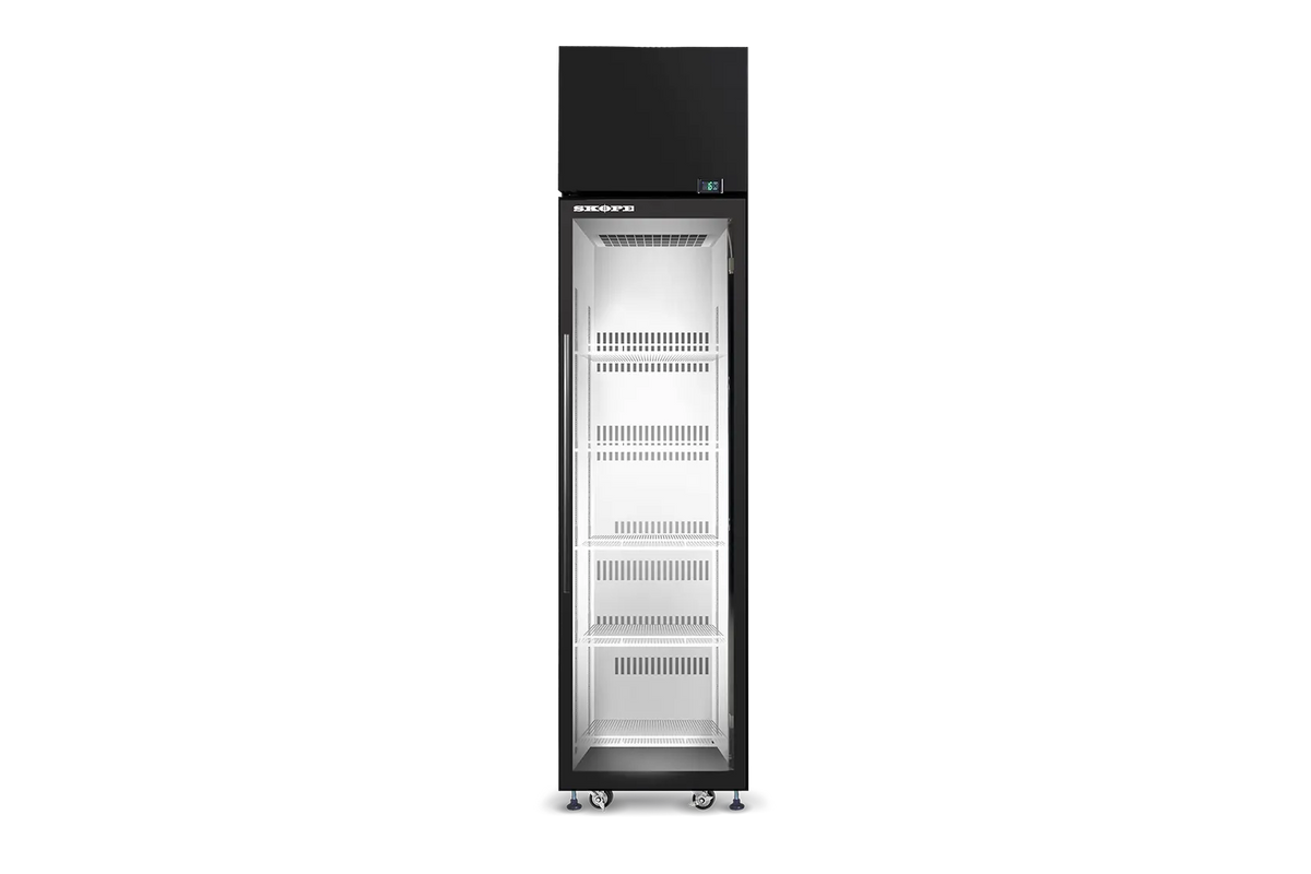 Skope SKT500XW 1 Glass Door Display or Storage Fridge - Black/White