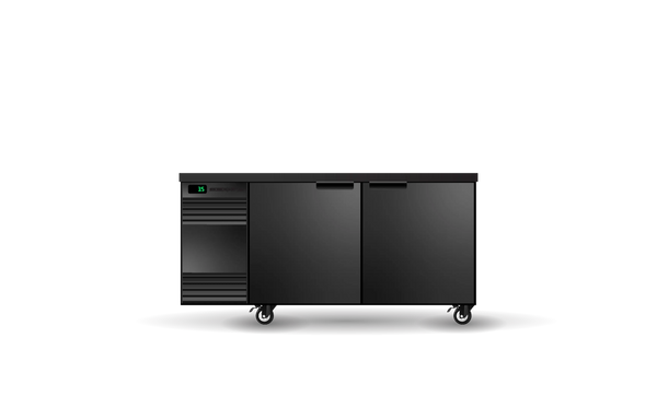 Skope SL.2.SSW, 2 Solid Swing Door SlimLine Back Bar Fridge