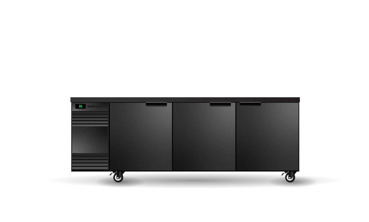 Skope SL.3.SSW, 3 Solid Swing Door SlimLine Back Bar Fridge