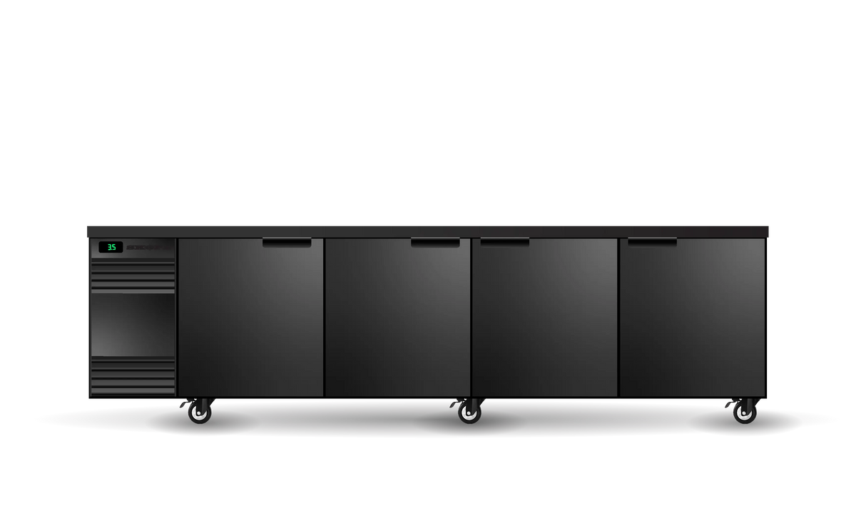 Skope SL.4.SSW, 4 Solid Swing Door SlimLine Back Bar Fridge