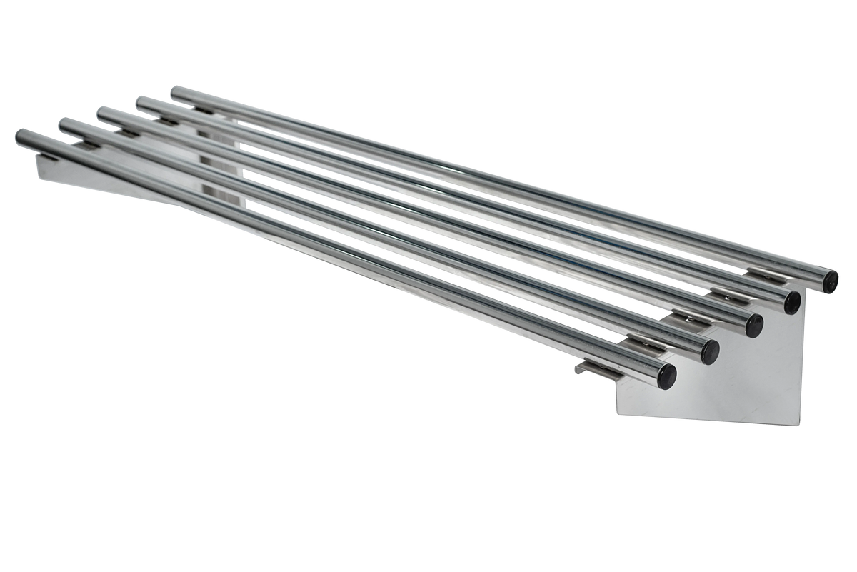 Simply Stainless SS11.1800 Pipe Rail Wall Shelf - 1800-mm