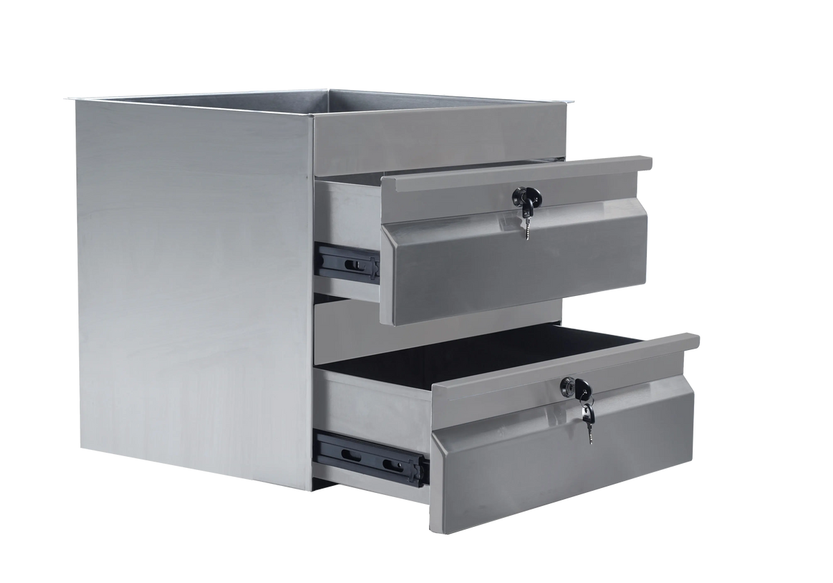 Simply Stainless SS19.0200, 410mm 2-Drawer Storage