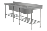 Simply Stainless SS24.7.2400.TB Triple Bowl Sink - 700 Series 2400mm