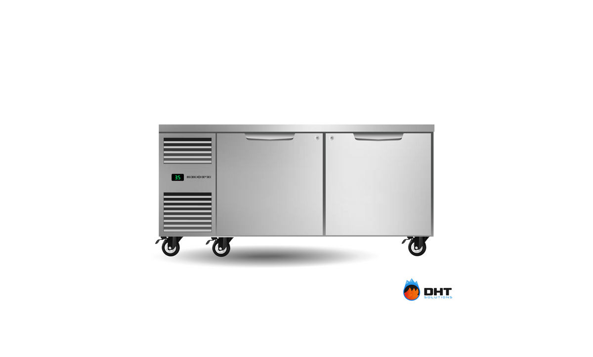 Skope ProSpec PG21.UBR.2.SD Two Solid Door Underbench GN2/1 Fridge
