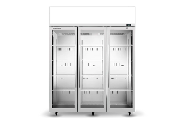 SKOPE TME1500N-AC ActiveCore Series, 3 Door (Glass), Upright Fridge