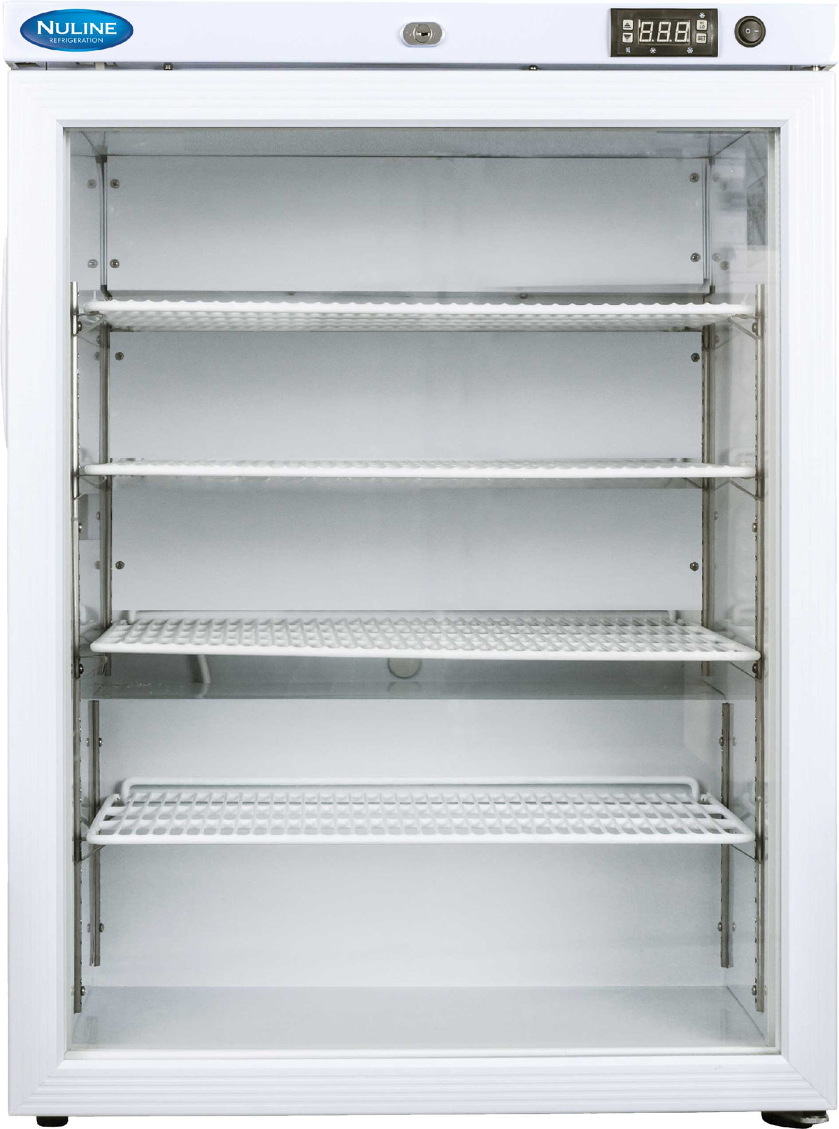 Nuline MLS125GP, 1 Glass Door Under Counter Laboratory Static Fridge with Digital Control
