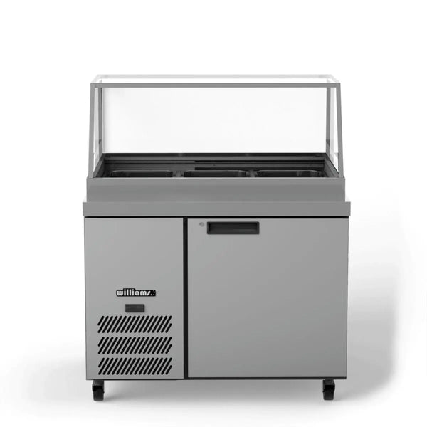 Williams Banksia HSP3UBASS 1 Door Preparation Counter Fridge - Stainless Steel