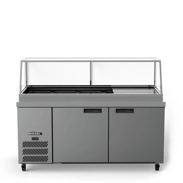 Williams Banksia HSP5UBASS 2 Door Preparation Counter Fridge- Stainless Steel