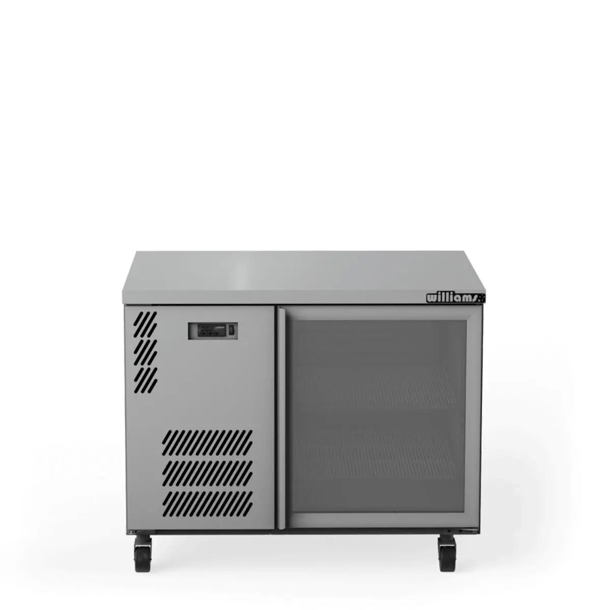Williams Boronia HB1UGS Single Glass Door Back Bar in Stainless Steel