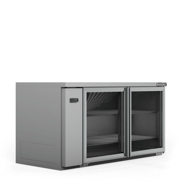 Williams Boronia HB2RGS Two Door Stainless Steel Remote Back Bar Counter Display Refrigerator
