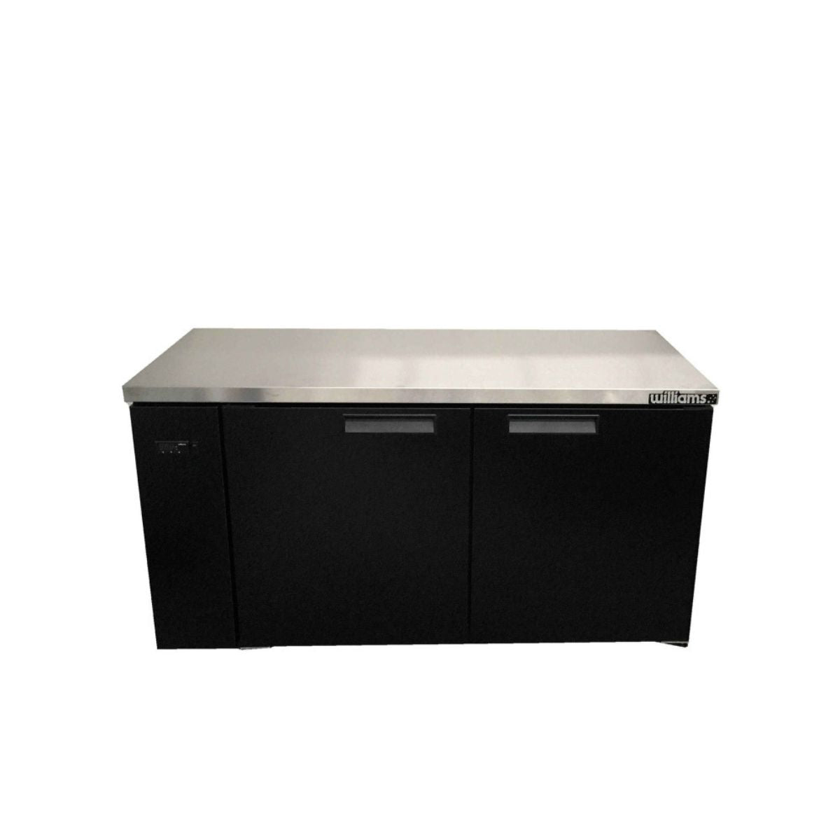Williams Boronia HB2RSB Two Door Stainless Steel Remote Back Bar Counter Display Refrigerator