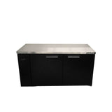 Williams Boronia HB2RSB Two Door Stainless Steel Remote Back Bar Counter Display Refrigerator