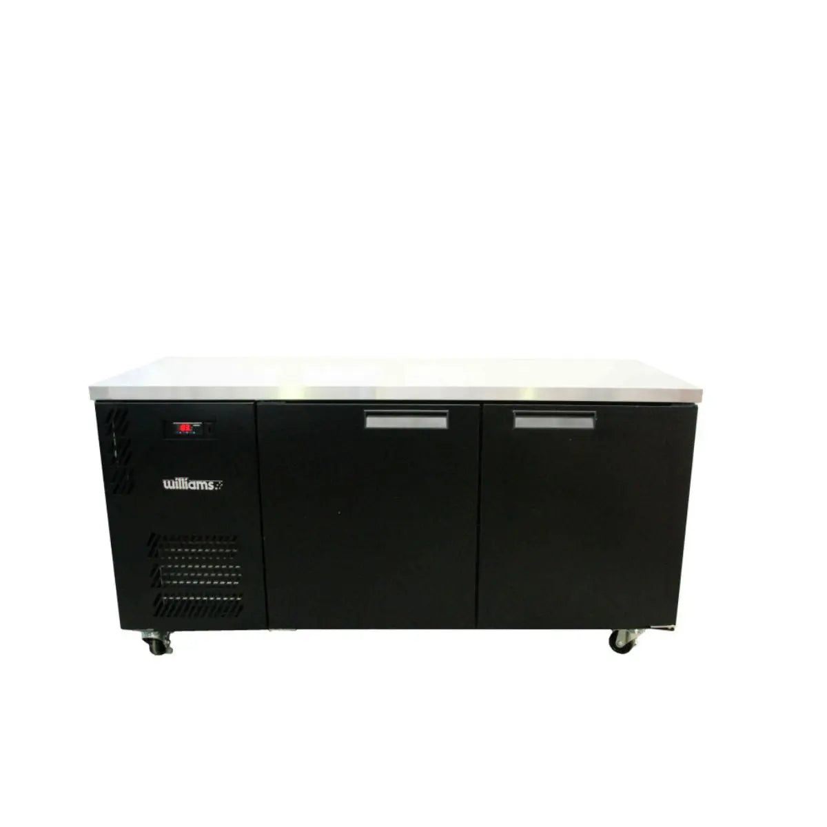 Williams Boronia HB2USBHC Double Solid Door Back Bar in Black (Replaces HB2USB)