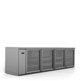Williams Boronia HB4RGS Four Door Stainless Steel Remote Back Bar Counter Display Refrigerator