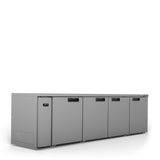 Williams Boronia HB4RSS Stainless Steel Remote Back Bar Counter Display Refrigerator