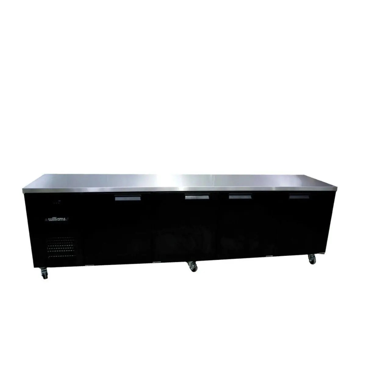 Williams Boronia HB4USBHC  Four Solid Door Black Colorbond Under Counter Display Refrigerator (Replaces HB4USB)