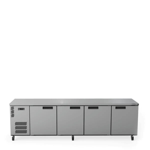 Williams Boronia HB4USSHC Four Solid Door Back Bar in Stainless Steel (Replaces HB4USS)