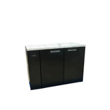 Williams Cameo HC2RSB Two Door Black Colorbond Remote Back Bar Counter Display Refrigerator