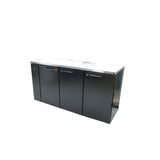 Williams Cameo HC3RSB Three Door Black Colorbond Remote Back Bar Counter Display Refrigerator