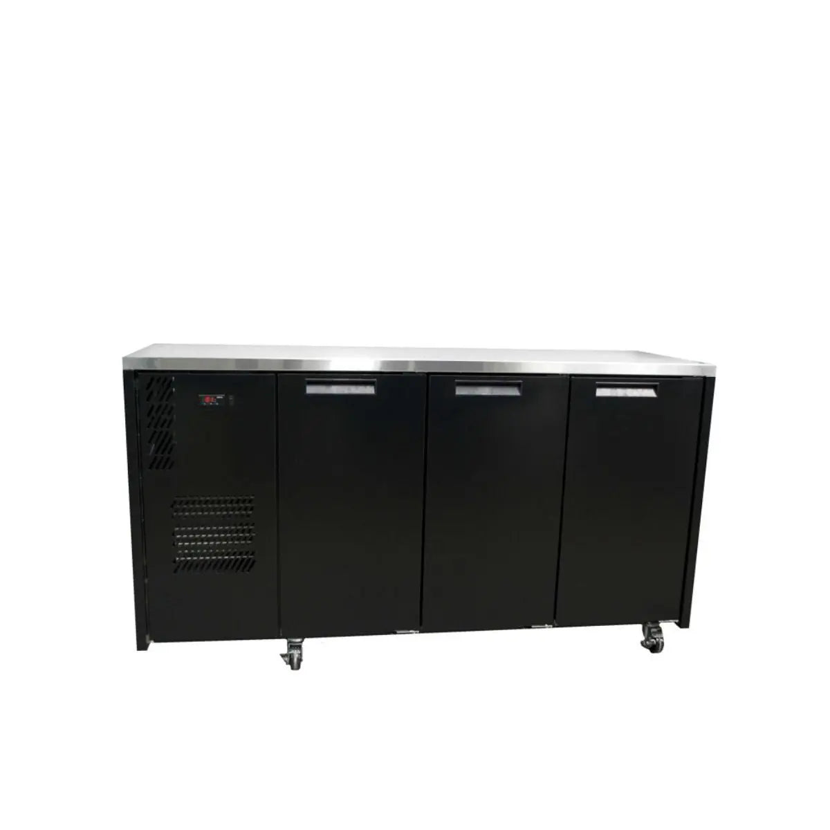 Williams Cameo HC3USBHC Triple Solid Door Back Bar Fridge - Black (Replaces HC3USB)
