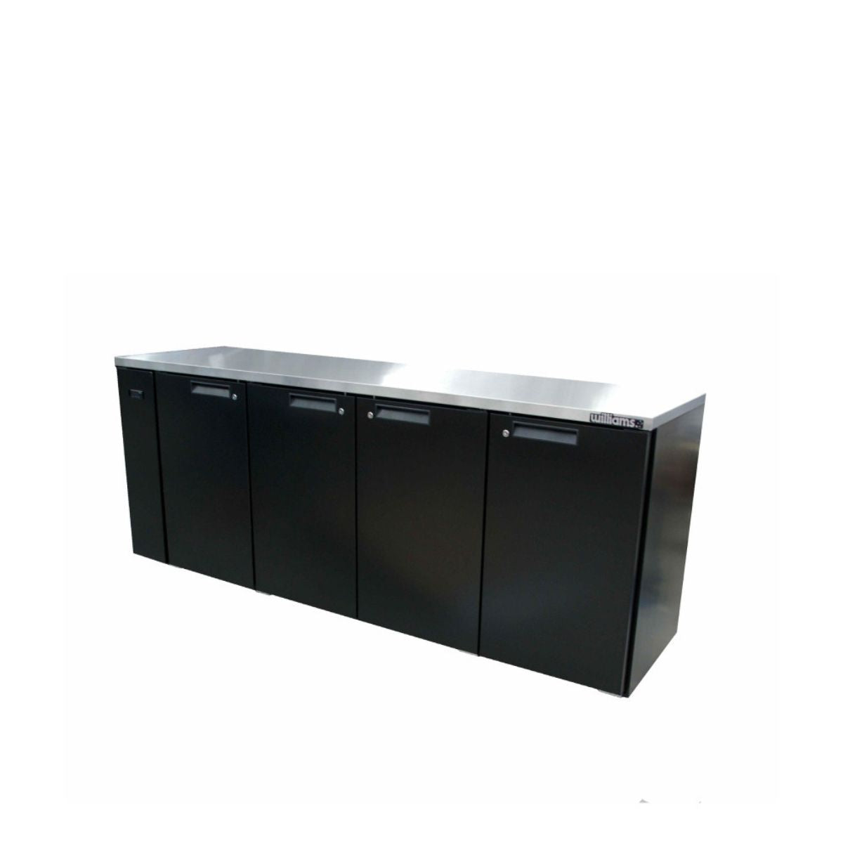 Williams Cameo HC4RSB Four Door Black Colorbond Remote Back Bar Counter Display Refrigerator