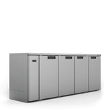 Williams Cameo HC4RSS Four Door Stainless Steel Remote Back Bar Counter Display Refrigerator