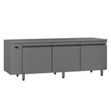 Williams Emerald HE3RSS Three Door Stainless Steel Remote Under Counter Refrigerator