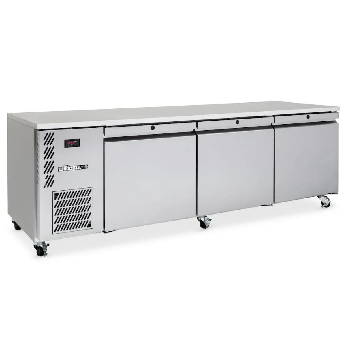 Williams Emerald HE3USS - 3 Solid Door Under Counter Fridge - Stainless Steel (Replaces HE3UFB)