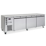 Williams Emerald HE3USS - 3 Solid Door Under Counter Fridge - Stainless Steel (Replaces HE3UFB)