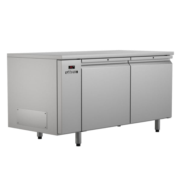 Williams Emerald LE2RSS Two Door Stainless Steel Remote Under Counter Storage Freezer
