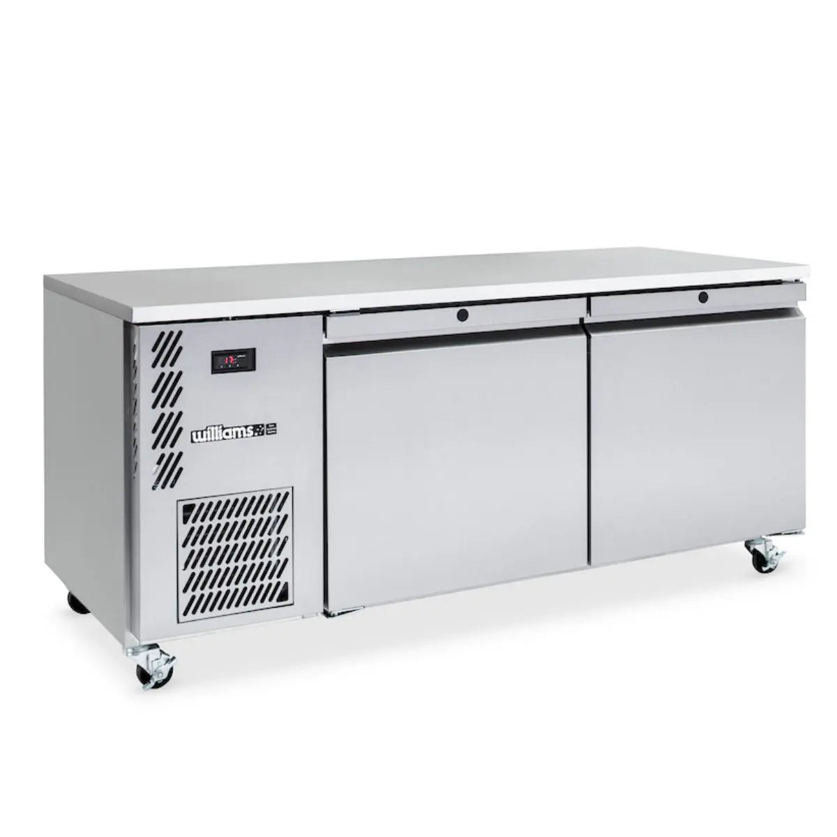 Williams Emerald LE2USS  2 Solid Door Under Counter Freezer - Stainless Steel (Replaces LE2UFB)