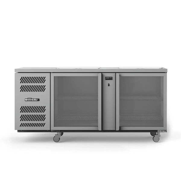 Williams GC25UGD Double Glass Door Glass Chiller (Shelf Load - 500x500 Baskets)