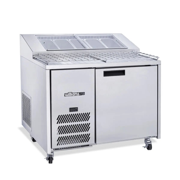 Williams Jade HJ1PCBASS One Door Pizza Preparation Fridge- Stainless Steel