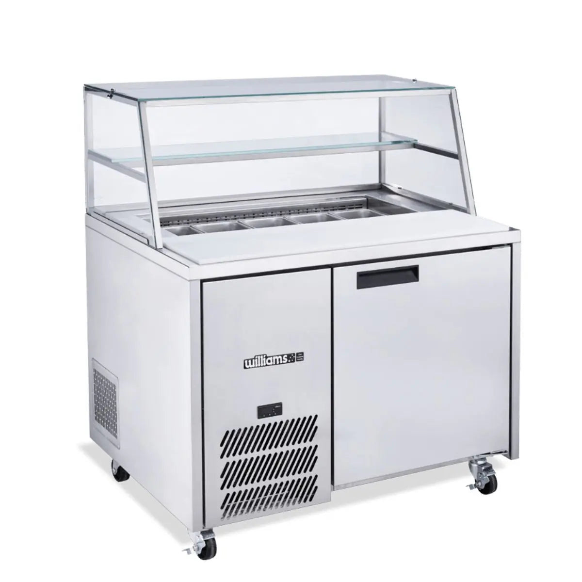 Williams Jade HJ1SCBASS One Door Sandwich Preparation Fridge- Stainless Steel
