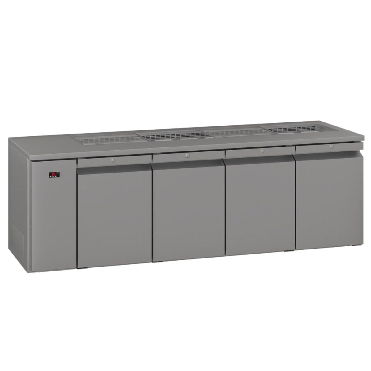 Williams Opal HO4RSSBA Four Door Stainless Steel Remote Under Counter Refrigerator With Blown Air Well