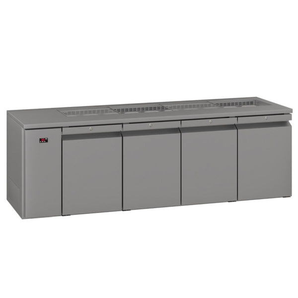Williams Opal HO4RSSBA Four Door Stainless Steel Remote Under Counter Refrigerator With Blown Air Well