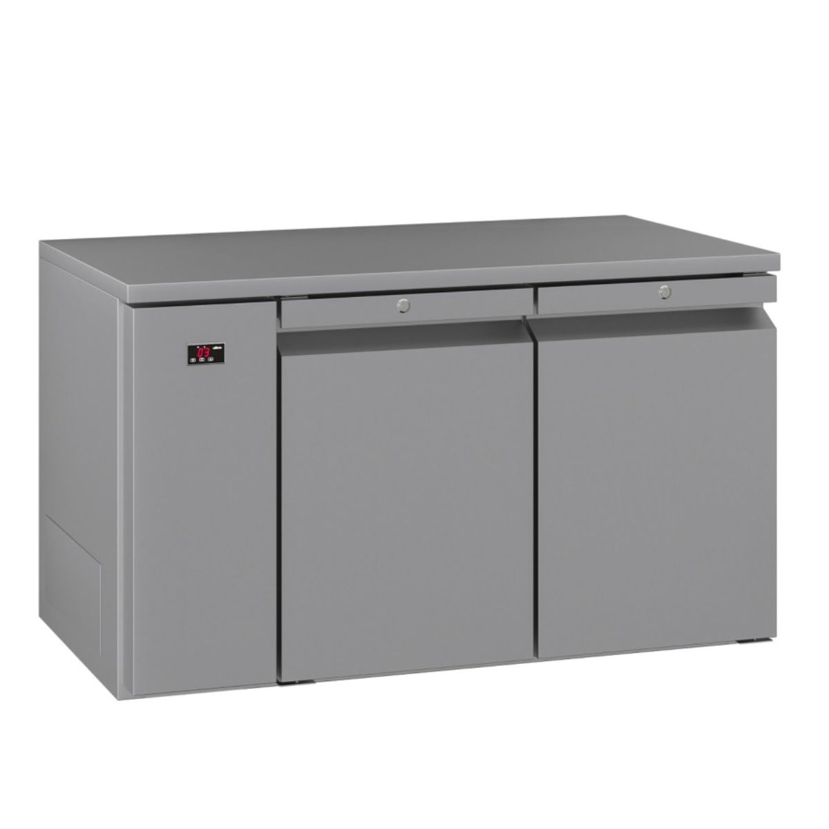 Williams Opal LO2RSS - Two Door Stainless Steel Remote Under Counter Storage Freezer