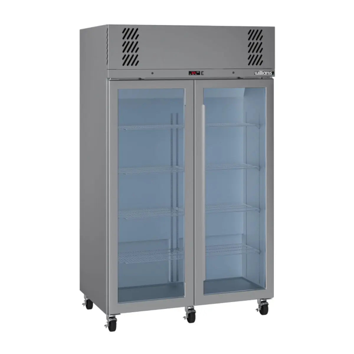 Williams Pearl Star HP2GS Double Glass Door Fridge  -Stainless Steel (Replaces HPS2GDSS)