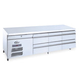 Williams Under Broiler Counter HUBC6 Six Drawer Self Contained Lowline Refigerator