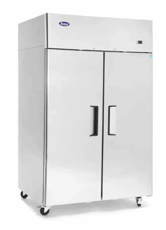 Atosa YBF9239, 2 Solid Door Dual Temperature Upright Fridge 855L