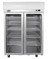 Atosa YCF9408, Top Mount 2 Glass Door Upright Freezer 900L