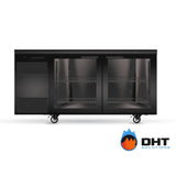 Skope CL.2.GSW BackBar 2 Glass Swing Door CounterLine Fridge Skope