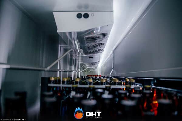BottleHouse Balaclava - Ceiling mounted blowers for narrow coolroom