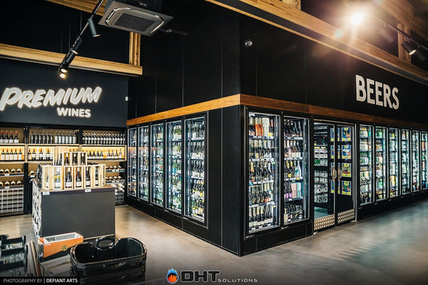 LOWER PLENTY BOTTLESHOP Custom built cool room with glass door inserts