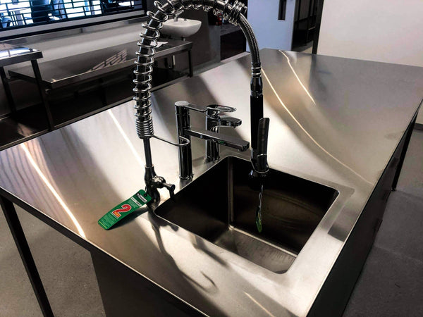 West Oval Geelong Sink Mixer Tap Custom Stainless