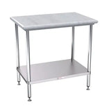 Simply Stainless SS23.0650W Granite Bench: 600 Series - dolamite-white - 600-mm - image 2