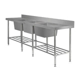 Simply Stainless SS24.2400.TB Triple Bowl Sink - 600 Series 2400mm - image 2
