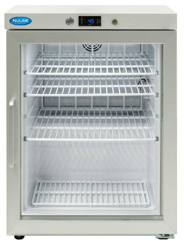 Nuline HR200G, 1 Glass Door Under Counter Pharmacy Fridge with Digital Control