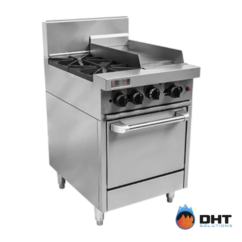 Image of Trueheat-RCR6-2-3G 600mm Gas Oven Range W 2 Burners And 300mm Griddle Plate by DHT Solutions