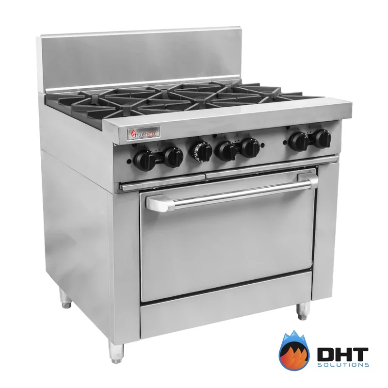 Image of Trueheat-RCR9-6 - 900mm Gas Oven Range 6 Open Burners by DHT Solutions